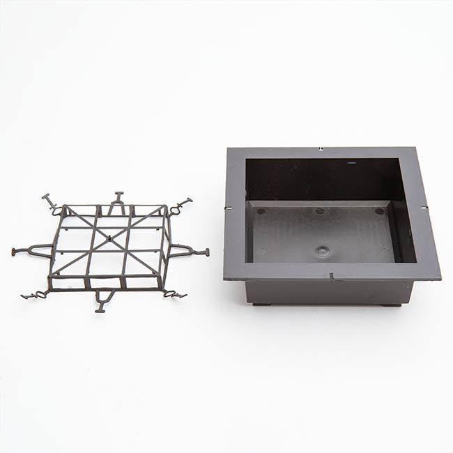 Square Bowl & Guard (20x20x6.5cmH) Black