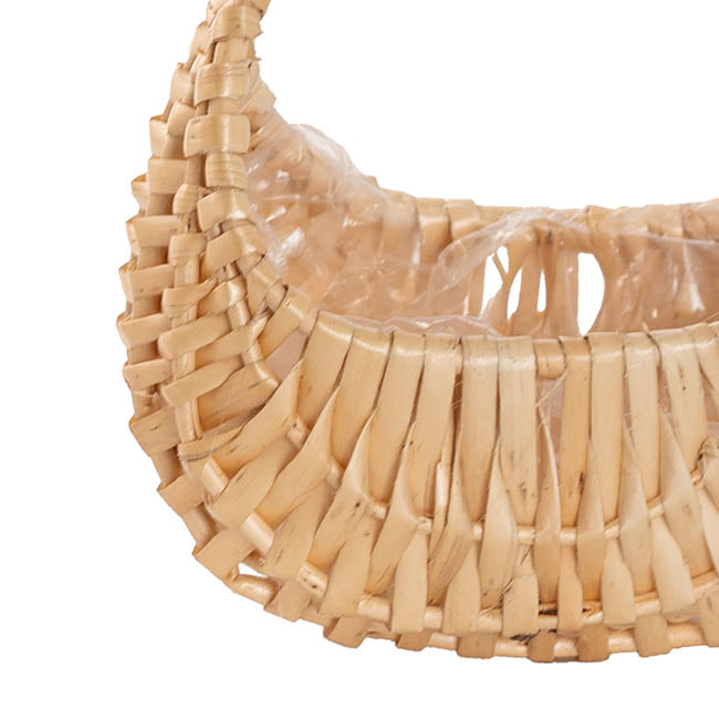 Flower Girl Wicker Basket Natural Beige (16cmH)