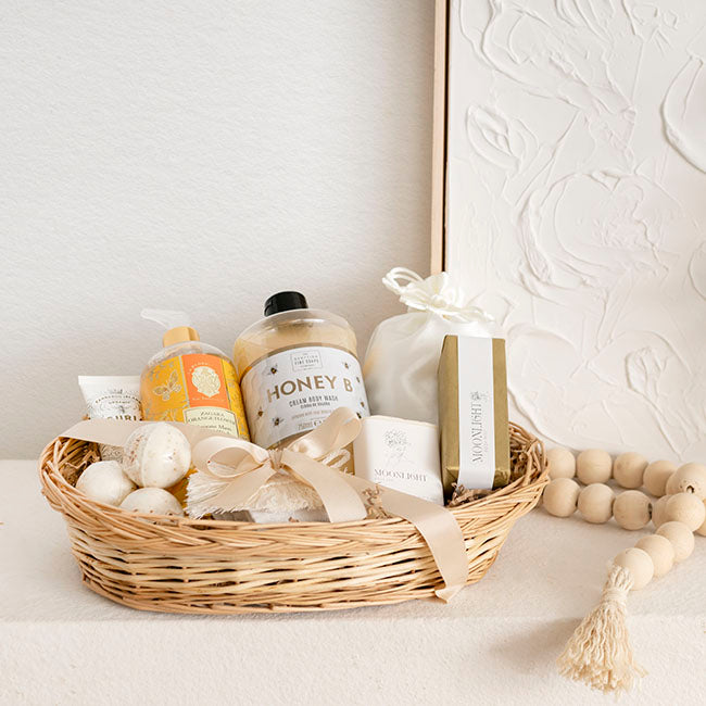 Willow Bread Basket Tray Oval Natural (36x27x8cmH)