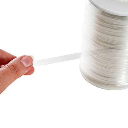 Elastic Bouquet Tying Tape Roll Clear (6mmx150m)