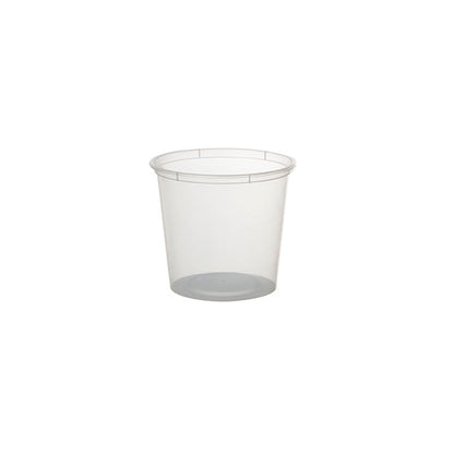 Plastic Container Round 850ml Single Clear (12Dx11cmH)