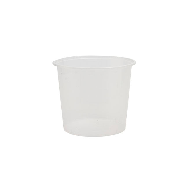 Plastic Container Round 1750ml Single Clear (17.5Dx11.5cmH)