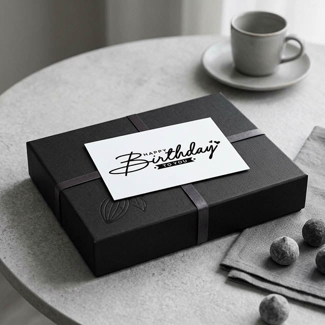 Cards White Happy Birthday Monochrome (10x6.5cmH) Pack 50
