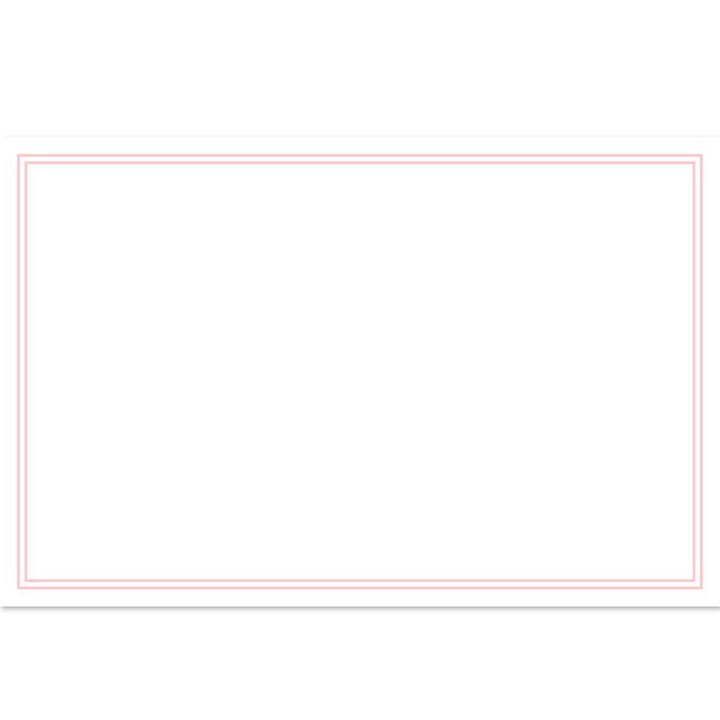Cards Blank Silhouette Pink (10x6.5cmH) Pack 50