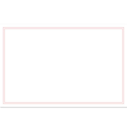 Cards Blank Silhouette Pink (10x6.5cmH) Pack 50