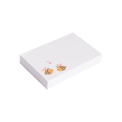 Cards White Bees in Love (10x6.5cmH) Pk 50