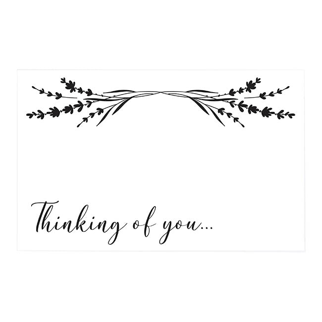 Cards White Thinking of You Twig Garland (10x6.5cmH) Pack 50