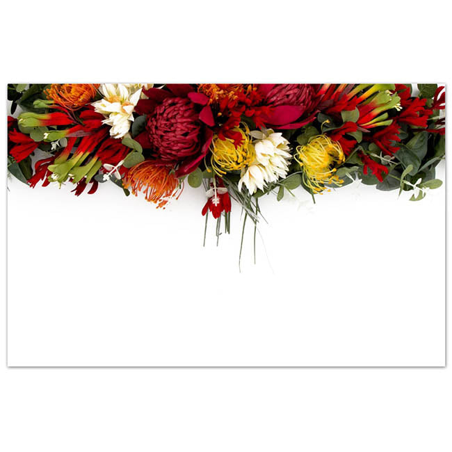 Cards Australian Native Flowers (10x6.5cmH) Pack 50