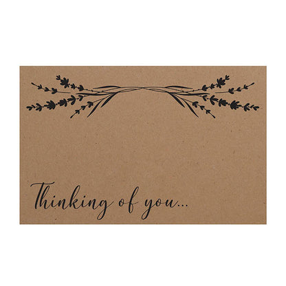 Cards Brown Kraft Thinking of You Garland (10x6.5cmH) Pk50