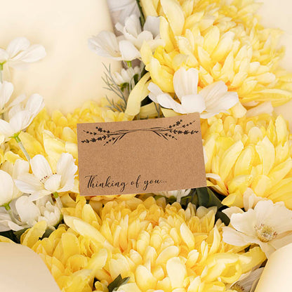 Cards Brown Kraft Thinking of You Garland (10x6.5cmH) Pk50