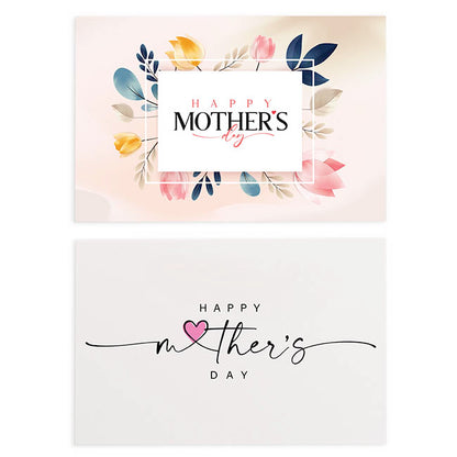Cards Mothers Day Beautiful & Envelope White Pk50(10x6.5cmH)