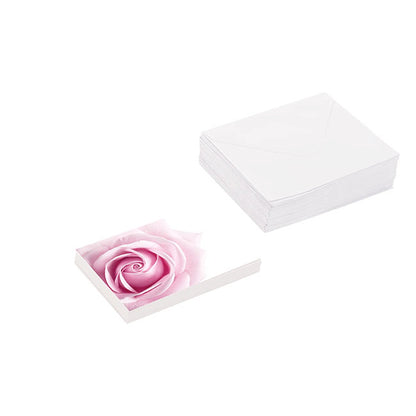 Gallery Gift Card & Envelope Pink Rose Pk25 (10x6.5cmH)