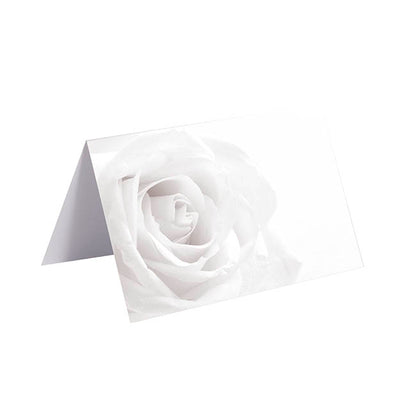 Gallery Gift Card & Envelope White Rose Pk25 (10x6.5cmH)
