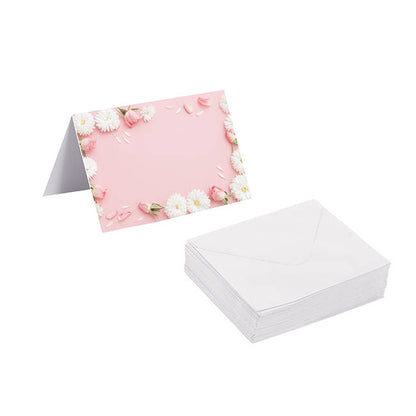 Gallery Gift Card & Envelope Flower Frame Pk25 (10x6.5cmH)