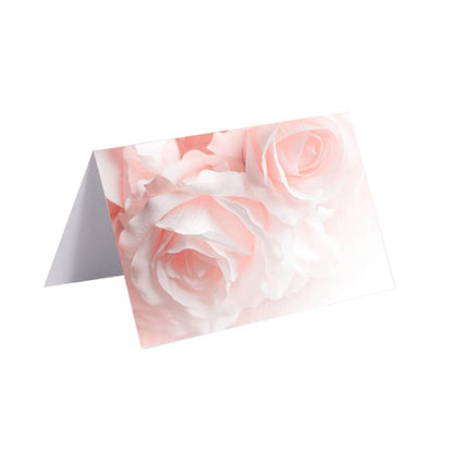 Gallery Gift Card & Envelope Baby Pink Roses Pk25(10x6.5cmH)