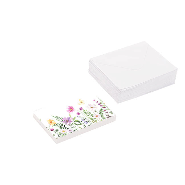 Gallery Gift Card & Envelope Flower Garden Pk25 (10x6.5cmH)