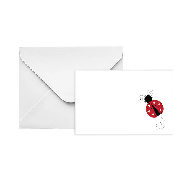Gallery Gift Card & Envelope Lady Beetle Pk25 (10x6.5cmH)
