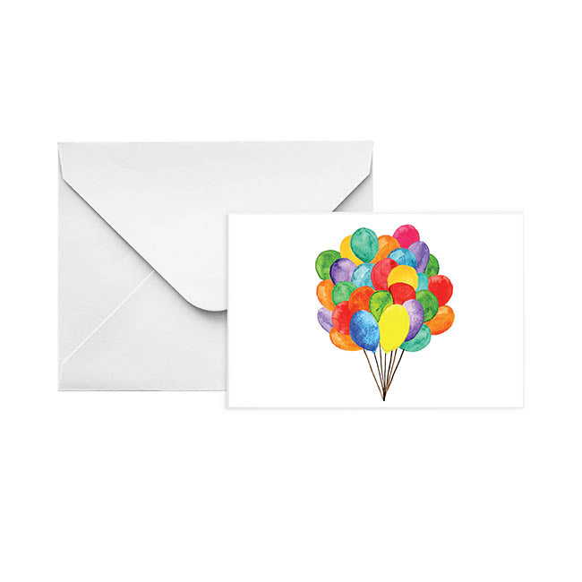Gallery Gift Card & Envelope Balloon Bunch Pk25 (10x6.5cmH)