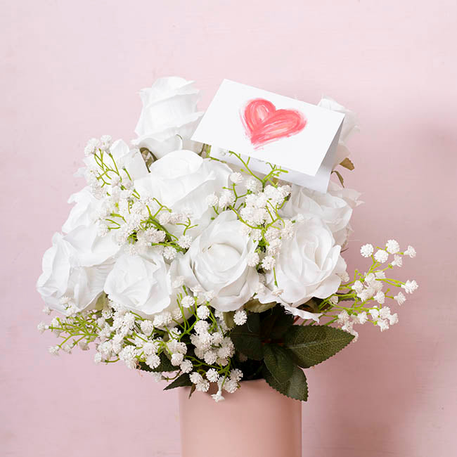 Gallery Gift Card & Envelope Painted Heart Pk25 (10x6.5cmH)