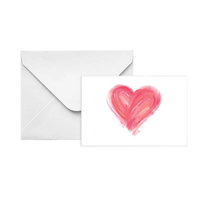 Gallery Gift Card & Envelope Painted Heart Pk25 (10x6.5cmH)
