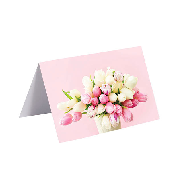 Gallery Gift Card & Envelope Tulip Bunch Pk25 (10x6.5cmH)