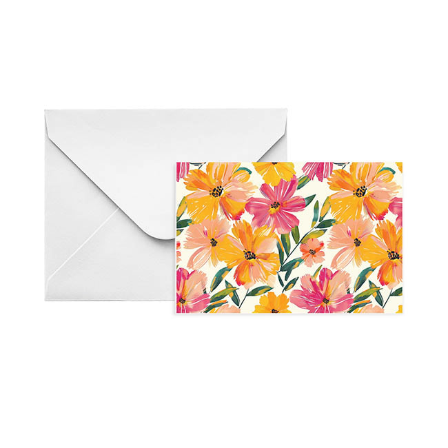 Gallery Gift Card & Envelope Spring Florals Pk25 (10x6.5cmH)
