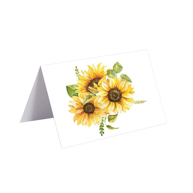 Gallery Gift Card & Envelope Sunflowers Pk25 (10x6.5cmH)