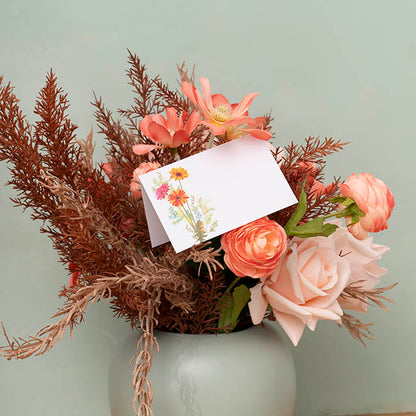 Gallery Gift Card & Envelope Spring Posy Pk25 (10x6.5cmH)