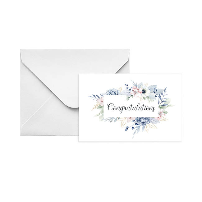 Gallery Gift Card & Envelope Congratulations Pk25(10x6.5cmH)