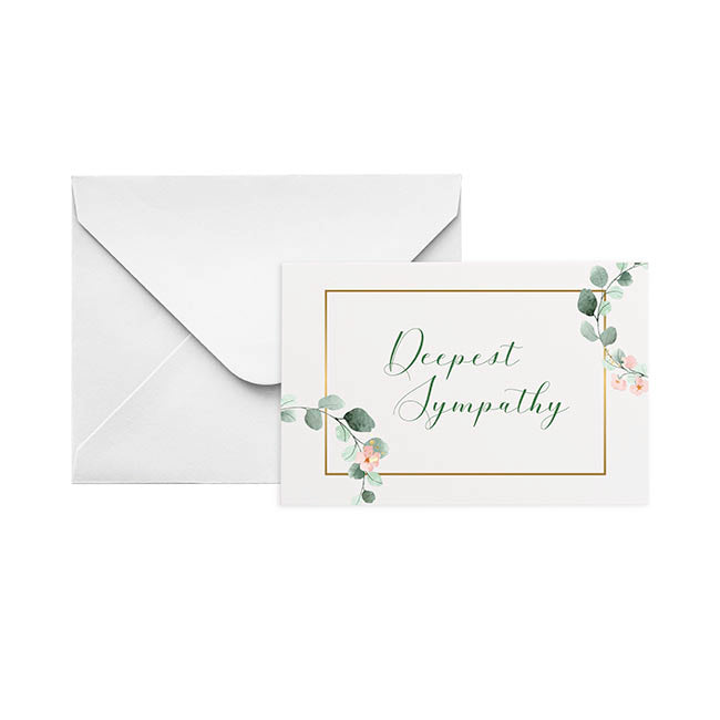 Gallery Gift Card & Envelope Sympathy Spray Pk25(10x6.5cmH)