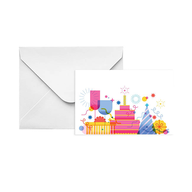 Gallery Gift Card & Envelope Celebration Pk25 (10x6.5cmH)