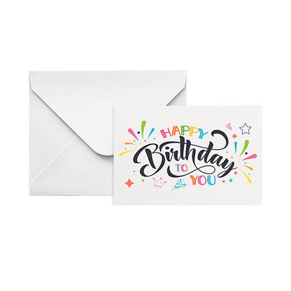 Gallery Gift Card & Envelope Happy Birthday Pk25 (10x6.5cmH)