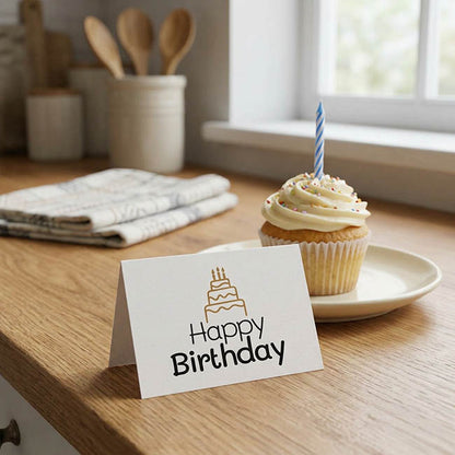 Gallery Gift Card & Envelope Birthday Cake Pk25 (10x6.5cmH)