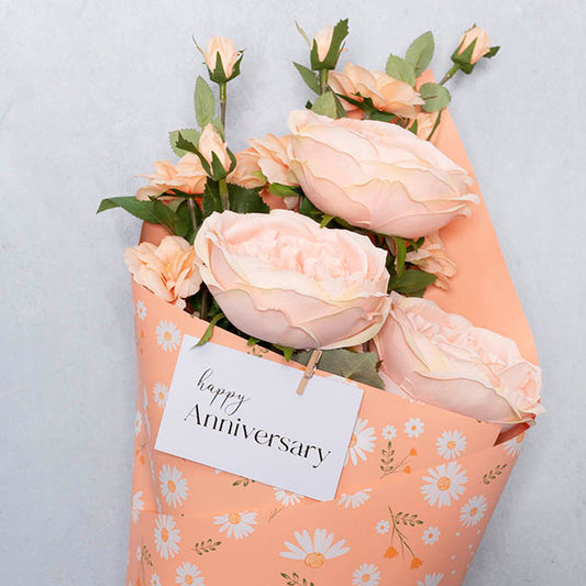 Gold Foil Card & Envelope Anniversary Pack 25 (10x6.5Hcm)