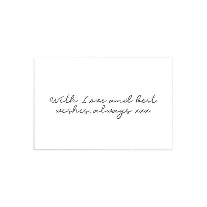 Gold Foil Black Card & Envelope Congrats Pk25 (10x6.5Hcm)