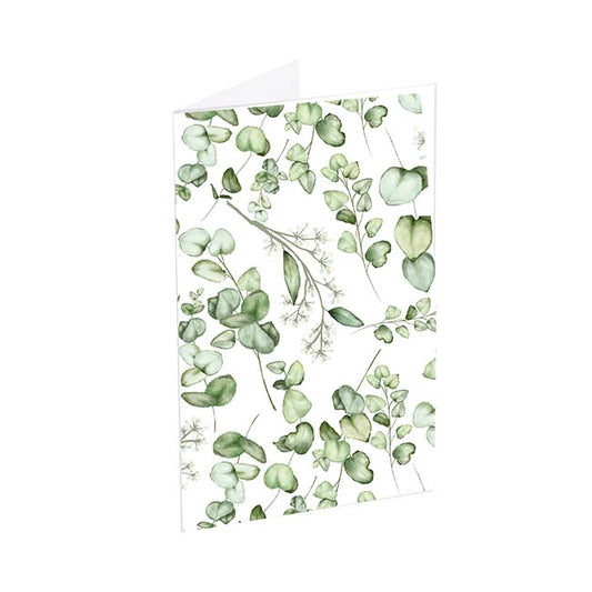 Classic Gift Card & Envelope Eucalyptus Pk25 (6.5x10cmH)