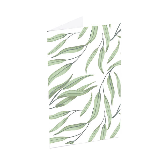 Classic Gift Card & Envelope Gum Leaves Pk25 (6.5x10cmH)