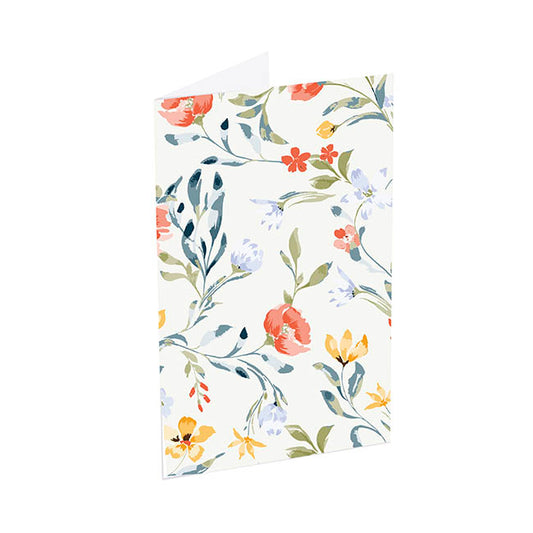 Classic Gift Card & Envelope Elegant Blooms Pk25(6.5x10cmH)