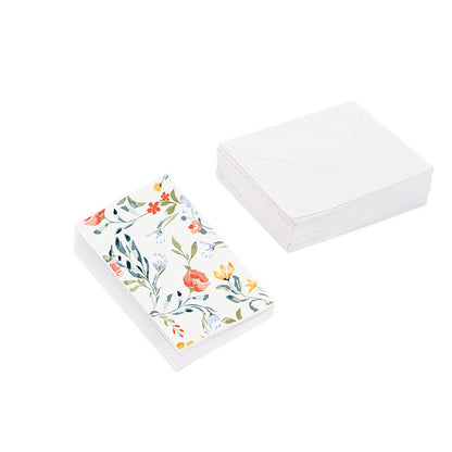 Classic Gift Card & Envelope Elegant Blooms Pk25(6.5x10cmH)