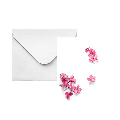 Classic Gift Card & Envelope Pink Blossoms Pk25 (6.5x10cmH)