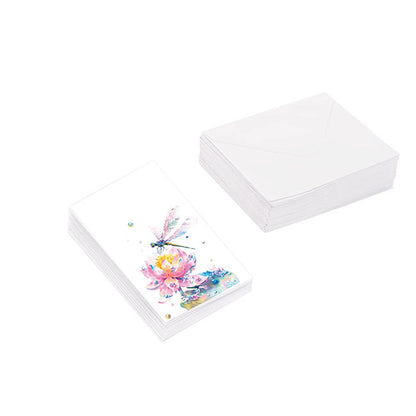 Classic Gift Card & Envelope Dragonfly Pk25 (6.5x10cmH)