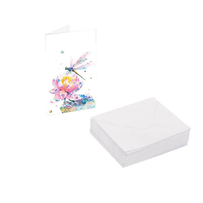 Classic Gift Card & Envelope Dragonfly Pk25 (6.5x10cmH)