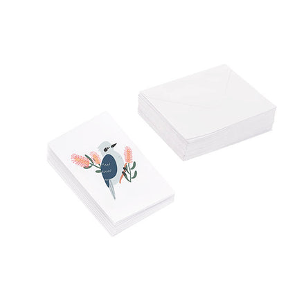 Classic Gift Card & Envelope Kookaburra Pk25 (6.5x10cmH)