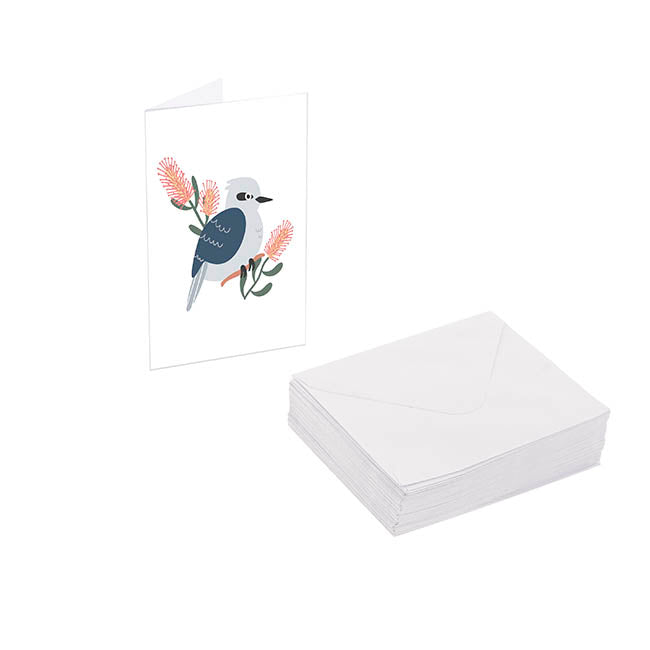 Classic Gift Card & Envelope Kookaburra Pk25 (6.5x10cmH)