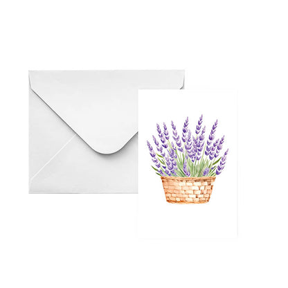 Classic Gift Card & Envelope Lavender Pk25 (6.5x10cmH)