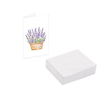 Classic Gift Card & Envelope Lavender Pk25 (6.5x10cmH)