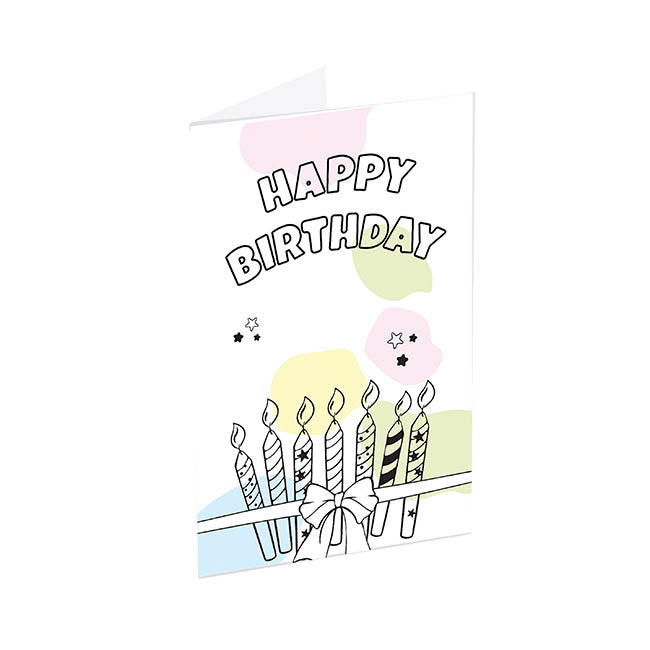 Classic Gift Card & Envelope Bday Cartoon Pk25 (6.5x10cmH)