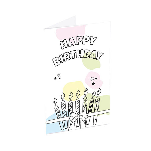 Classic Gift Card & Envelope Bday Cartoon Pk25 (6.5x10cmH)
