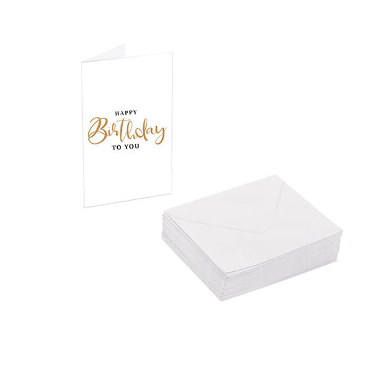 Classic Gift Card & Envelope Birthday Formal Pk25(6.5x10cmH)