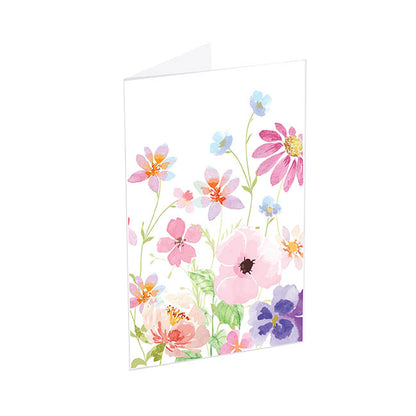 Classic Gift Card & Envelope Garden Blooms Pk25(6.5x10cmH)